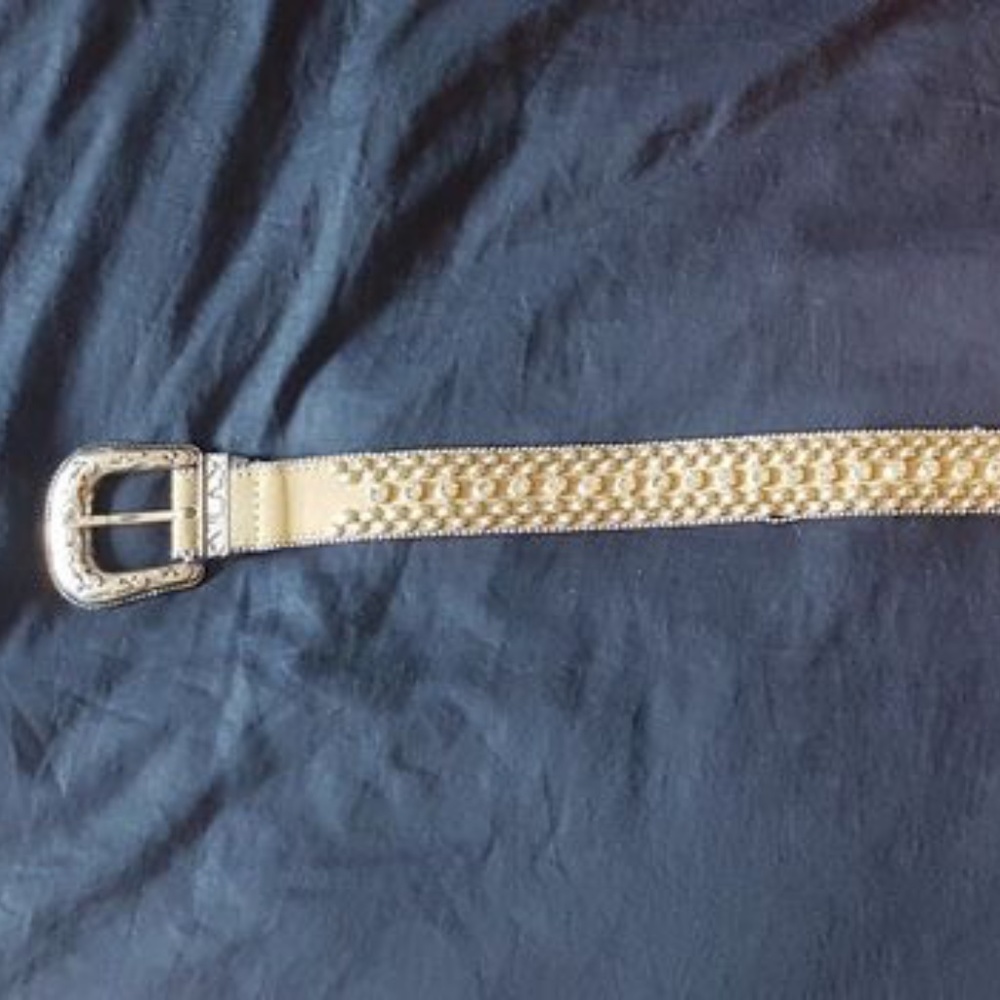 Guess Cowboy Belt with stones and silver metal embellishments - Medium